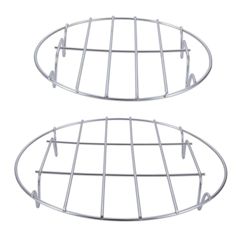 PartyKindom 2 STÜCK Teiliges Dampfgareinsatz mit Hitzebeständigem Stabilem Fuß Design Multifunktionales Steamer Rack für Gleichmäßiges Dämpfen von Dim Sum Knödeln und PartyKindom 2 STÜCK Teiliges Dampfgareinsatz mit Hitzebeständigem Stabilem Fuß Design Multifunktionales Steamer Rack für Gleichmäßiges Dämpfen von Dim Sum Knödeln und von PartyKindom