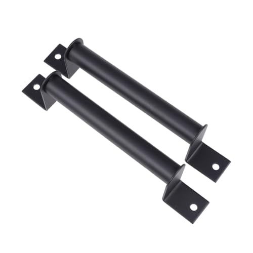 PartyKindom 2 STÜCK Vintage Schwarzer Türgriff aus Robustem Aluminiumlegierung Rutschfestes Design Modernes Schiebetürgriff für Holzschränke Scheunentore Leichte und Sichere Griffe von PartyKindom