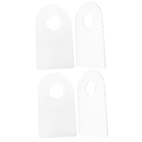 PartyKindom 2 Sätze Flaschenhalter Hausbar Esszimmerstã¼hle Schauckel Gestell Bumbsbar Tischplatte Flaschenregal Weinhalter in Stabilem Design Kleines Weinregal Acryl Transparent 2 Stück * 2 von PartyKindom