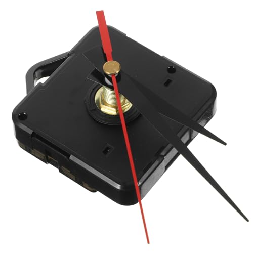 PartyKindom 2 Sätze Wanduhrwerk Taktmechanismen Quarzuhrwerk Uhrmotorwerk Ersatzteile Für Uhrwerke Uhrwerk Mit Langer Welle Uhr Reparaturteile Ersatzuhrmotor Kleines Uhrwerk Schwarz Plastik von PartyKindom