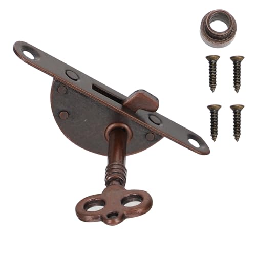 PartyKindom 2 Satz Retro Möbel schloss aus Langlebiger Roter Bronze Mini Schrank Schubladenschloss mit Schlüssel Installieren Dekorativ für Schmuckkästen und Holzmöbel von PartyKindom