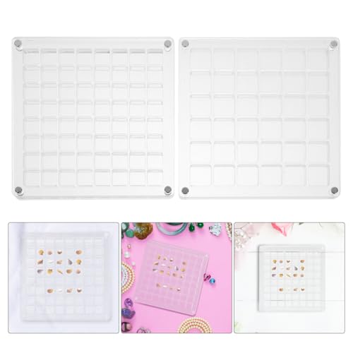 PartyKindom 2 Stück Acryl Aufbewahrungsbox mit Fächern Transparente Multi Grid Schmuck Muschel Display Box Klarer Organizer für Schmuck Nagelkunst und Sammlerstücke PartyKindom 2 Stück Acryl Aufbewahrungsbox mit Fächern Transparente Multi Grid Schmuck Muschel Display Box Klarer Organizer für Schmuck Nagelkunst und Sammlerstücke von PartyKindom
