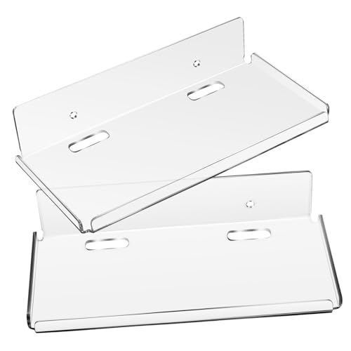 PartyKindom 2 Stück Acryl Schwebende Wandregale ohne Bohren Multifunktionale Transparente Ablagen aus Bruchfestem Material Einfache Montage für Wohnzimmer Bad Schlafzimmer und Küche PartyKindom 2 Stück Acryl Schwebende Wandregale ohne Bohren Multifunktionale Transparente Ablagen aus Bruchfestem Material Einfache Montage für Wohnzimmer Bad Schlafzimmer und Küche von PartyKindom