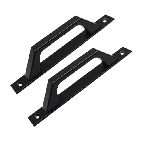 PartyKindom 2 Stück Aluminiumlegierung Tür Fenstergriff Industrial Style Bar Pull Griff Schwarz mit Schrauben für Möbel Gartentür Schrank Terrassentür Robust und Korrosionsbeständig von PartyKindom