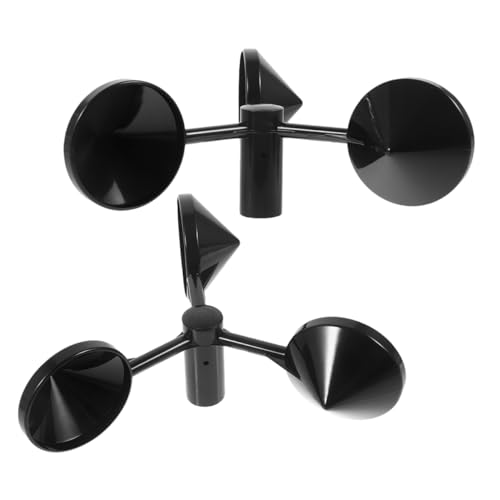PartyKindom 2 Stück Anemometer Gehäuse für Windmessung – 3-Becher Windgeschwindigkeitsmesser Abs Material Leicht Geeignet für Wetterstationen und Gewächshäuser von PartyKindom
