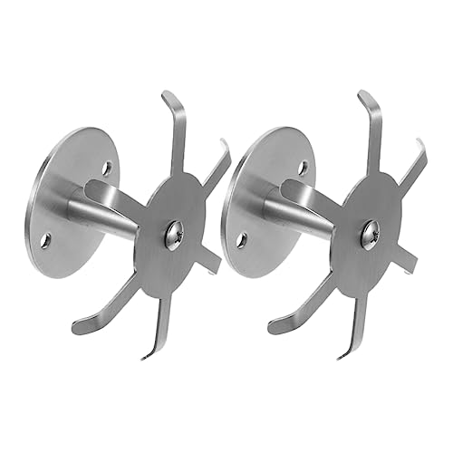PartyKindom 2 Stück Drehbare Haken aus Robuste Küchenutensilienhalter mit Rotation Wandmontierbar ohne Bohren Multifunktionale Organizer für Küchen Handtücher Tassen Schlüssel PartyKindom 2 Stück Drehbare Haken aus Robuste Küchenutensilienhalter mit Rotation Wandmontierbar ohne Bohren Multifunktionale Organizer für Küchen Handtücher Tassen Schlüssel von PartyKindom