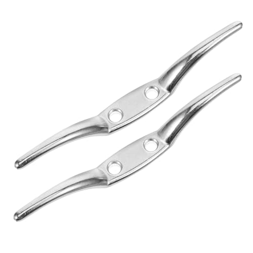 PartyKindom 2 Stück Fahnenmast Klampe Rostfreie Flaggenklampe zur Seilbefestigung und Mastfixierung Einfache Langlebiger Fahnenhalter für Zuverlässigen Halt von PartyKindom