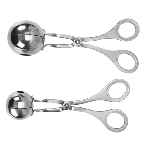 PartyKindom 2 Stück Fleischbällchen Maker Fleischball Zange Plätzchenteig Ball Maker Tragbare Fleischbällchen Formen Werkzeug Zur Fleischbällchen Herstellung Wiederverwendbar von PartyKindom