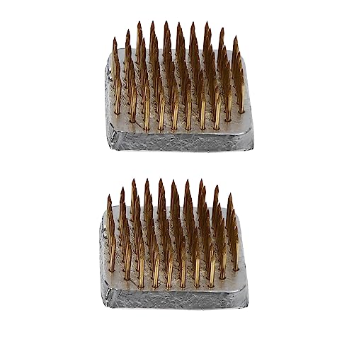 PartyKindom 2 Stück Floral Fixation Base Stabiles Japanisches Kenzan Steckigel Blumenhalter Feststehender Stängelhalter für DIY Blumenarrangements Geeignet für Vasen und Blumengestecke von PartyKindom