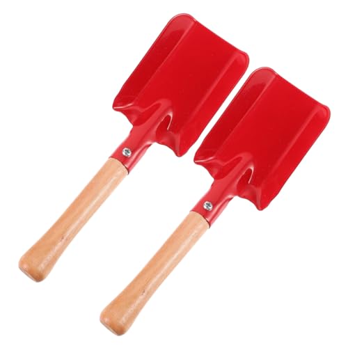 PartyKindom 2 Stück Garten Schaufel Robuste Pflanzschaufel Eisen für Gartenarbeit Unkrautentfernung und Umpflanzung für Kleine Töpfe und Innenräume von PartyKindom