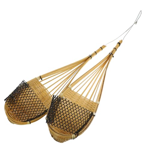 PartyKindom 2 Stück Hängende Blumentöpfe aus Langlebigem mit Metallhaken Handgewebte Wandpflanztöpfe für Innen Außenbereich Stilvolle Blumenampeln für Orchideen und Dekoration von PartyKindom