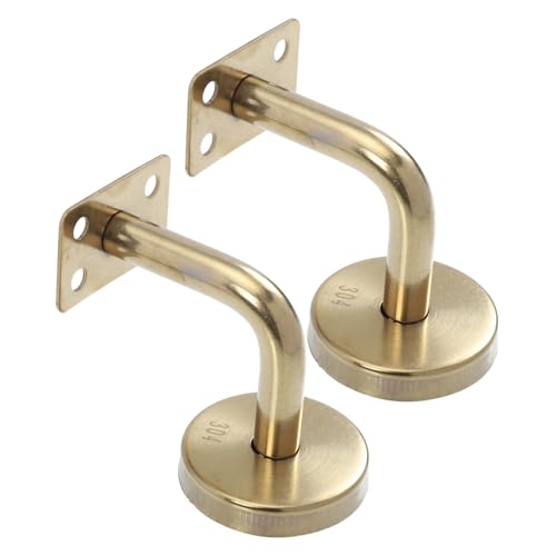 PartyKindom 2 Stück Handlaufhalterung Teilig Wandmontage Treppenstütze Banister Bracket Robust Langlebig Einfach zu Montieren Geeignet für Holz Stahl Wandsysteme von PartyKindom