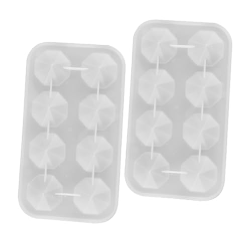 PartyKindom 2 Stück Kleine Silikonformen für Harzguss Facettierte Kristall Dekorformen Hitze und Kältebeständig Wiederverwendbar für DIY Schmuckherstellung und Wohnaccessoires von PartyKindom
