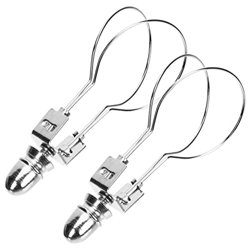 PartyKindom 2 Stück Lampenschirm Adapter mit Clip für Glühbirnen Praktische Halterung für Tischlampen Stehlampen und DIY Beleuchtung Stabil und Langlebig Silberfarben von PartyKindom