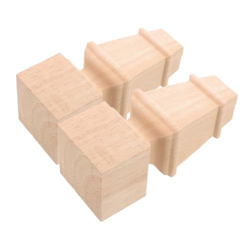 PartyKindom 2 Stück Massive Holz Möbelfüße Stabile Tisch und Schrankbeine Langlebigem Holz Einfache Montage rutschfest und Belastbar als Ersatz für Kommoden Sofas und Möbel von PartyKindom