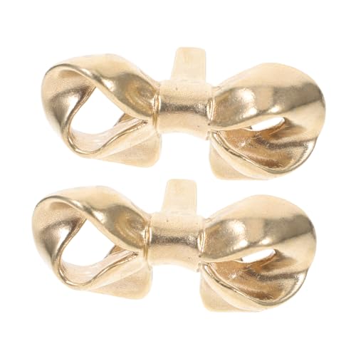 PartyKindom 2 Stück Messing Schrankgriffe Vintage Schleifenform Bowknot Design Robuste Möbelknöpfe für Schränke Kommoden und Kleiderschränke Elegante Dekoration für Schlafzimmer Wohnzimmer von PartyKindom