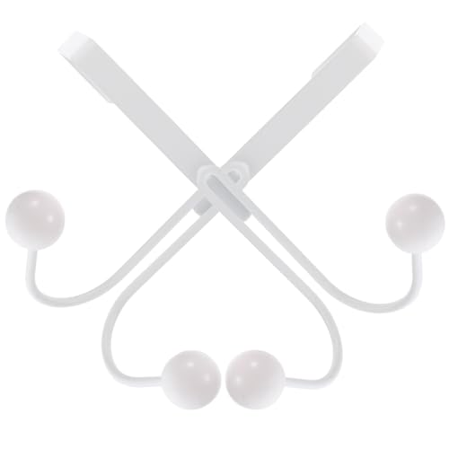 PartyKindom 2 Stück Metallene Türhaken ohne Bohren Doppelseitige Garderobenhaken für Schranktür Vielseitig Einsetzbar für Kleidung Taschen Küche Bad Schlafzimmer und Büro Mattweiß PartyKindom 2 Stück Metallene Türhaken ohne Bohren Doppelseitige Garderobenhaken für Schranktür Vielseitig Einsetzbar für Kleidung Taschen Küche Bad Schlafzimmer und Büro Mattweiß von PartyKindom