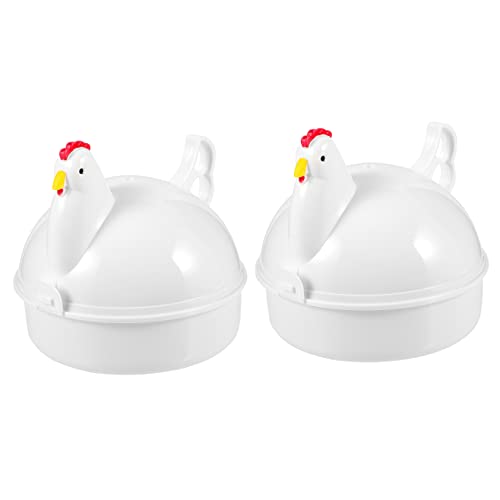 PartyKindom 2 Stück Mikrowellen Eierkocher Hochwertiger Eierdampfer Schnelles Kochen für Eier Wenigen Minuten für Tägliche Nutzung der Küche PartyKindom 2 Stück Mikrowellen Eierkocher Hochwertiger Eierdampfer Schnelles Kochen für Eier Wenigen Minuten für Tägliche Nutzung der Küche von PartyKindom
