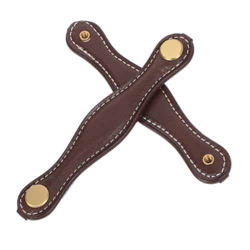 PartyKindom 2 Stück Robuste PU Ledertragegriffe Nachrüstteile für Reisetaschen Aktentaschen und Vintage Truhen für Küchenschränke und Möbelupgrade PartyKindom 2 Stück Robuste PU Ledertragegriffe Nachrüstteile für Reisetaschen Aktentaschen und Vintage Truhen für Küchenschränke und Möbelupgrade von PartyKindom