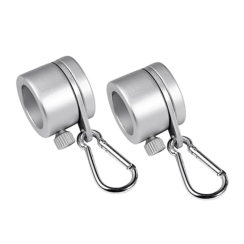 PartyKindom 2 Stück Rotierende Fahnenmast Clips mit Metallringen Robuste Verwicklungs Fahnenhalterung für Fahnenmasten PartyKindom 2 Stück Rotierende Fahnenmast Clips mit Metallringen Robuste Verwicklungs Fahnenhalterung für Fahnenmasten von PartyKindom