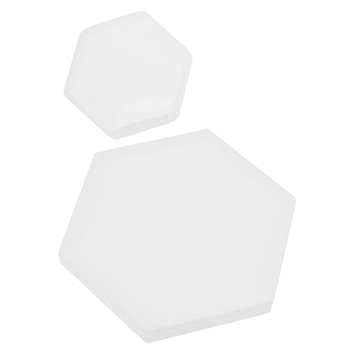 PartyKindom 2 Stück Silikonform Hexagon Untersetzer Formen für Epoxidharz Gießen DIY Resin Mold Sicher Langlebig Rutschfest Glatt Leicht zu Reinigen Kompakt für Kreative Bastelprojekte PartyKindom 2 Stück Silikonform Hexagon Untersetzer Formen für Epoxidharz Gießen DIY Resin Mold Sicher Langlebig Rutschfest Glatt Leicht zu Reinigen Kompakt für Kreative Bastelprojekte von PartyKindom