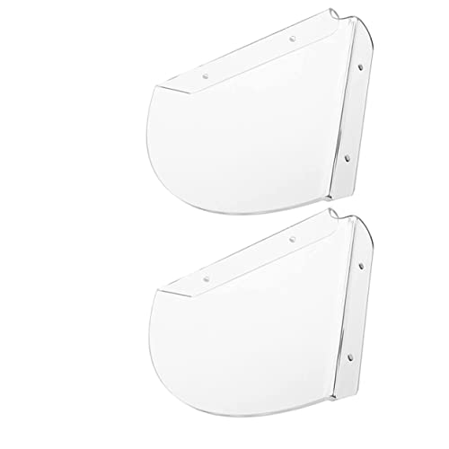 PartyKindom 2stücke Wandmontierte Schwimmende Eckregale Transparente Floating Corner Shelf Für Wohnzimmer Küche Schlafzimmer Und Badezimmer Zur Aufbewahrung Und Präsentation Von von PartyKindom