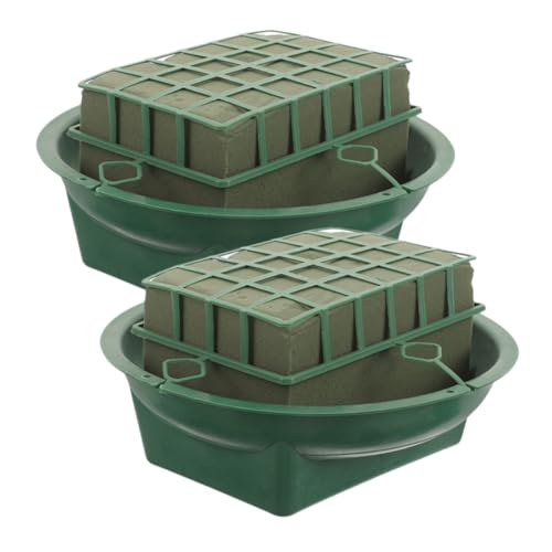 PartyKindom 2 Stück Teiliges Blumengesteck mit Nassem Steckschaum und Runder Schale Langlebige Steckmasse für Frische Blumen für Hochzeitsdeko und DIY Blumenarrangements PartyKindom 2 Stück Teiliges Blumengesteck mit Nassem Steckschaum und Runder Schale Langlebige Steckmasse für Frische Blumen für Hochzeitsdeko und DIY Blumenarrangements von PartyKindom