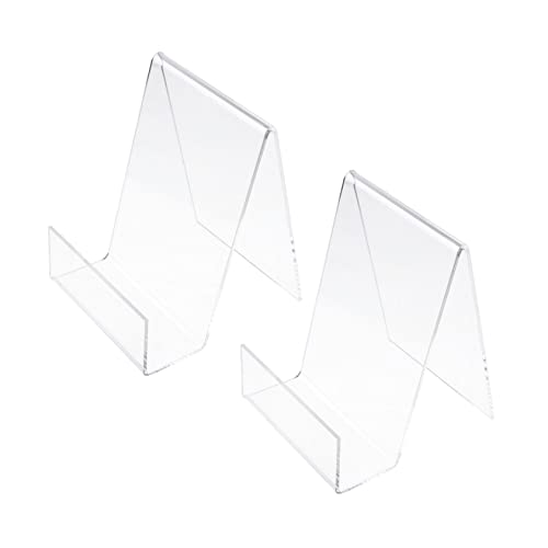 PartyKindom 2 Stück Teiliges Buchdisplay Ständer Transparenter Acryl Buchhalter für Vertikale Präsentation von Büchern Tablets und Notizbüchern für Zuhause und Büro PartyKindom 2 Stück Teiliges Buchdisplay Ständer Transparenter Acryl Buchhalter für Vertikale Präsentation von Büchern Tablets und Notizbüchern für Zuhause und Büro von PartyKindom