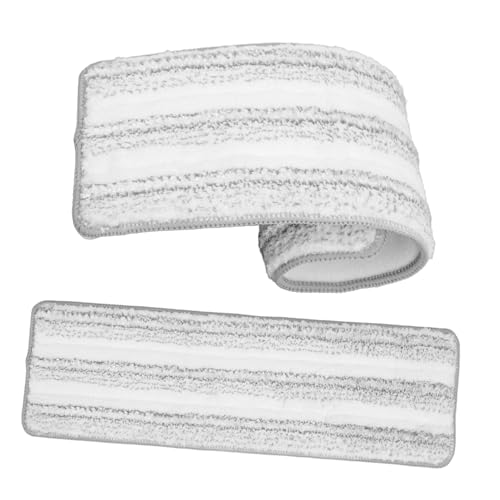 PartyKindom 2 Stück Teiliges Mop Ersatzpad Waschbare Wiederverwendbare Flache Bodenwischer pads Saugfähige Reinigungspads für Hartholz Fliesen Laminat Geeignet für Nass Trocken Reinigung von PartyKindom