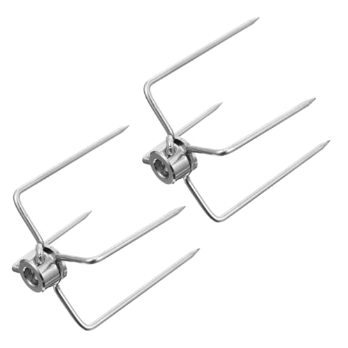 PartyKindom 2 Stück Teiliges Rotisserie Fleischgabel mit Verjüngten Rostfrei Einfach für Grill Gasgrill und Outdoor Bbq Langlebig und Leicht zu Reinigen PartyKindom 2 Stück Teiliges Rotisserie Fleischgabel mit Verjüngten Rostfrei Einfach für Grill Gasgrill und Outdoor Bbq Langlebig und Leicht zu Reinigen von PartyKindom