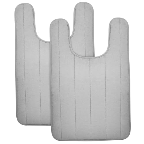 PartyKindom 2stücke Toilettenmatte U-förmig Badezimmer Bodenmatte Wasseraufnahme Anti-rutsch Wc Teppich Toilettenteppich Für Bad Waschraum PartyKindom 2stücke Toilettenmatte U-förmig Badezimmer Bodenmatte Wasseraufnahme Anti-rutsch Wc Teppich Toilettenteppich Für Bad Waschraum von PartyKindom