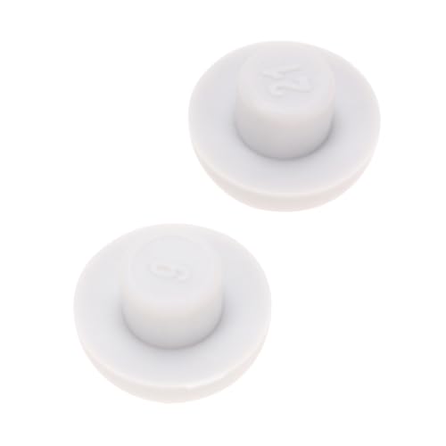 PartyKindom 2 Stück Toilettensitz Dämpfer Kunststoff Polster Geräuschreduzierer WC Deckel Abstandhalter Toilettensitz Schutz Komfortable Montage Stabilität von PartyKindom