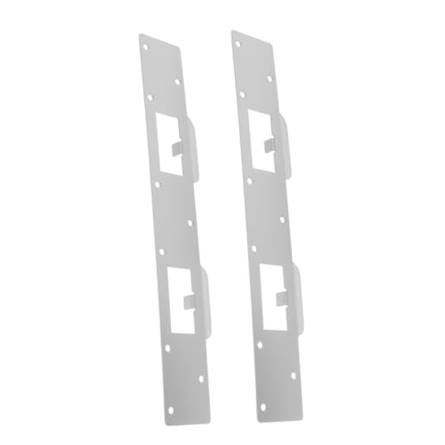 PartyKindom 2 Stück Türriegel-schließblech: Erweiterte Verstärkungsplatte Für Türrahmen Metall. 1-3/4" X 7/8" Loch Und 4-1/2 Lochabstand Für Riegelstabilität. Einfache PartyKindom 2 Stück Türriegel-schließblech: Erweiterte Verstärkungsplatte Für Türrahmen Metall. 1-3/4" X 7/8" Loch Und 4-1/2 Lochabstand Für Riegelstabilität. Einfache von PartyKindom