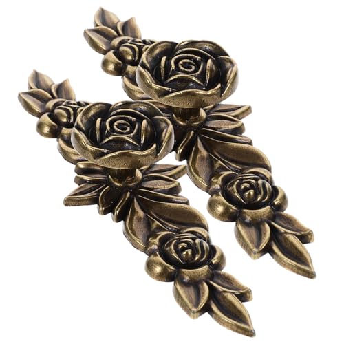 PartyKindom 2 Stück Vintage Möbelknöpfe Blütenform Möbelgriff Schrankgriff Retro Schubladengriff Antik Stil für Schrank und Kommode PartyKindom 2 Stück Vintage Möbelknöpfe Blütenform Möbelgriff Schrankgriff Retro Schubladengriff Antik Stil für Schrank und Kommode von PartyKindom