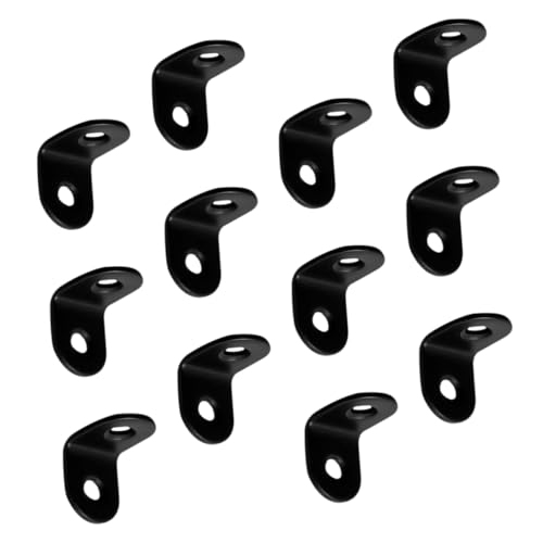 PartyKindom 20 Stück Eckwinkelverbinder Schwarze Förmige Edelstahlwinkel für Möbel Stabile Halterungen für Tische und PartyKindom 20 Stück Eckwinkelverbinder Schwarze Förmige Edelstahlwinkel für Möbel Stabile Halterungen für Tische und von PartyKindom