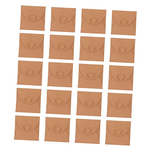 PartyKindom 20 Stück Kraftpapier CD Taschen Umweltfreundliche CD Verpackung für Zuhause Geschäfte Bars und Ktv Geruchlos und von PartyKindom
