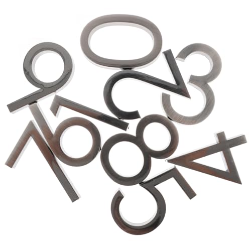 PartyKindom 20 Stück Teiliges Hausnummern aus Langlebigem Wasserdichtem Resin mit Selbstklebender Rückseite für Tür Briefkasten und Hotel Modernes Design Einfache Montage Wetterbeständig PartyKindom 20 Stück Teiliges Hausnummern aus Langlebigem Wasserdichtem Resin mit Selbstklebender Rückseite für Tür Briefkasten und Hotel Modernes Design Einfache Montage Wetterbeständig von PartyKindom