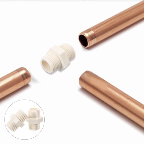 PartyKindom 20 Stück Teiliges PVC Rohrverbinder mit Außengewinde Wiederverwendbare Wasserrohr Adapter Robuste Gewindeverbindung für Garten Haushalt Industrie Einfache Installation Langlebig von PartyKindom