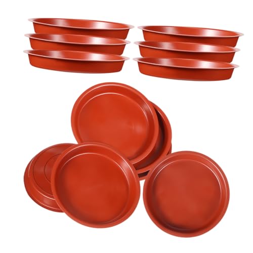 PartyKindom 20 Stück Teiliges Runde Pflanzuntersetzer aus Robustem Kunststoff wasserdichte Blumentopf Drip Trays für Zimmer und Gartenpflanzen Geeignet als Ersatz für Blumentopf Boden von PartyKindom