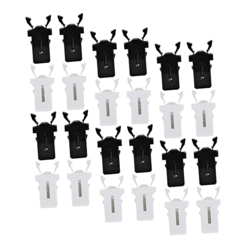 PartyKindom 24 Stück Push Latch Set Schwarze Weiße für Mülleimer und Möbel Selbstverriegelnde Türverriegelung für Schränke und Abfallbehälter von PartyKindom