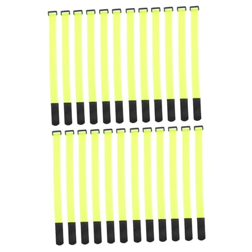 PartyKindom 24 Stück Verstellbare Kabelbinder aus Weichem Wetterfestem Material Wiederverwendbare Klettband-kabelorganizer für Kabelmanagement Vielseitig Einsetzbar für Drähte Schläuche und von PartyKindom