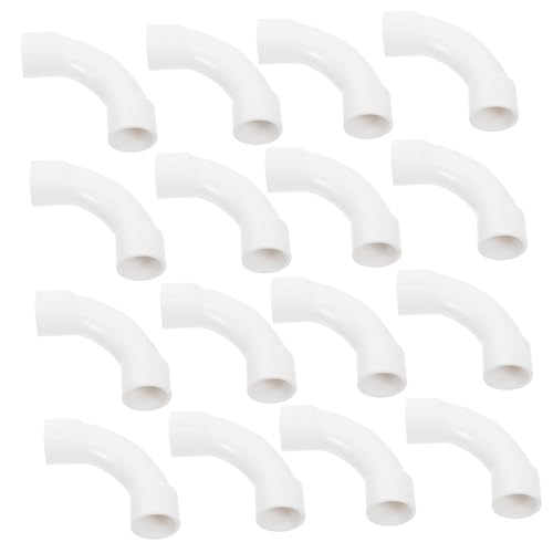 PartyKindom 25 Stück Teiliges PVC Sweep Elbow Bogen Großer Radius Rohrbogen für Sanfte Kabelverlegung Vielseitig Einsetzbar Einfach zu Montieren und Austauschen von PartyKindom