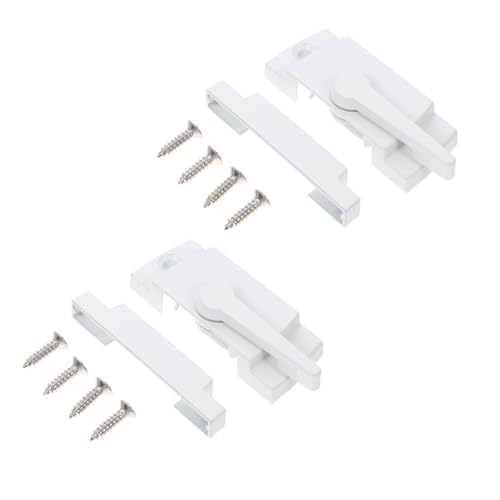 PartyKindom 2Sätze Sicherheitsfenster Sash Locks Teiliges Stabile Diebstahlsicherungsschlösser für Schiebefenster Einfache Installation Robustes Zinklegierungsmaterial von PartyKindom