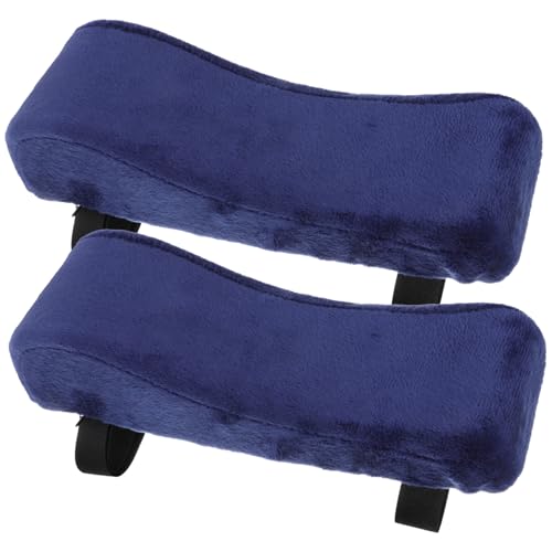 PartyKindom 2Stücke Armlehnenkissen aus Memory Foam für Büro und Gaming Stühle Bequeme Armlehnenpolster mit Abnehmbarer Abdeckung für Langanhaltenden Komfort und Unterstützung von PartyKindom