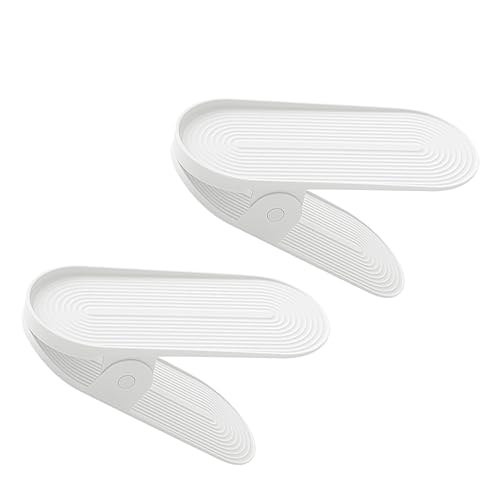 PartyKindom 2stücke Verstellbares Schuhregal Aus Hochwertigem Material Abnehmbares Absatzregal Für Zuhause Kleiner Schuhschrank Mit Verstellbarem Schuhhalter Platzsparendes Schuhregal Mit von PartyKindom