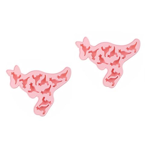 PartyKindom 2Stücke Känguru Silikonform Eisform Für Schokolade Fondant Und Backen Für Kreative Desserts Und Snacks Zufällige Farbwahl von PartyKindom