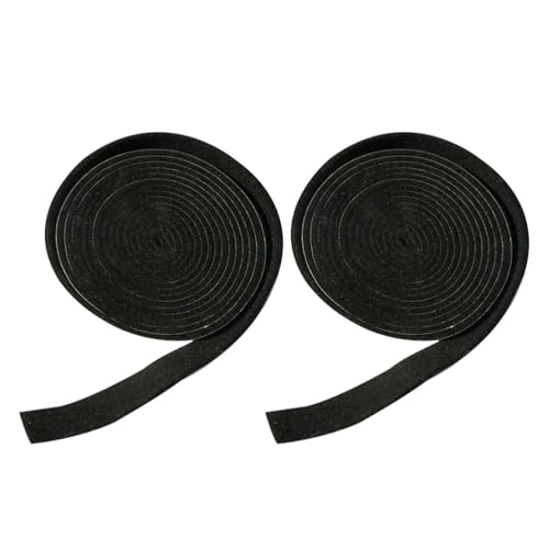 HochtemperaturbestäNdiger Filzstreifen Selbstklebend 2 StüCk Schwarz - Ideal FüR TüR- Und Fensterabdichtungen MöBel- Und Bodenschutz 100X2X0.5Cm von PartyKindom