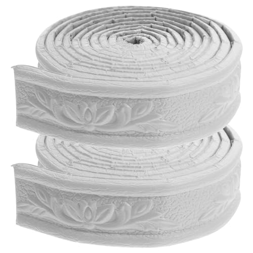 PartyKindom 2pcs Pack Schaumstoffleisten Tapetenbordüre - Wandlinien-Dekoration Selbstklebend Abziehbar Flexibel Für Heim Und Hoteldekoration DIY Spiegelumrandung Kronenleiste PartyKindom 2pcs Pack Schaumstoffleisten Tapetenbordüre - Wandlinien-Dekoration Selbstklebend Abziehbar Flexibel Für Heim Und Hoteldekoration DIY Spiegelumrandung Kronenleiste von PartyKindom