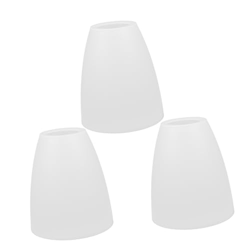 PartyKindom 3 Stück Ersatz Lampenschirm Weißer Kunststoff Lampenschirm Öffnung für Stehlampe und Tischlampe Langlebig Modern Einfach zu Montieren Optimaler Lichtdurchlass von PartyKindom