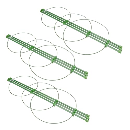 PartyKindom 3 Stück Garten Rankhilfe aus Rostfreiem mit Grünem Kunststoffüberzug Stabiler Pflanzring für Vertikale Kletterpflanzen Wie Tomaten Paprika und Auberginen Einfache ohne Werkzeug PartyKindom 3 Stück Garten Rankhilfe aus Rostfreiem mit Grünem Kunststoffüberzug Stabiler Pflanzring für Vertikale Kletterpflanzen Wie Tomaten Paprika und Auberginen Einfache ohne Werkzeug von PartyKindom